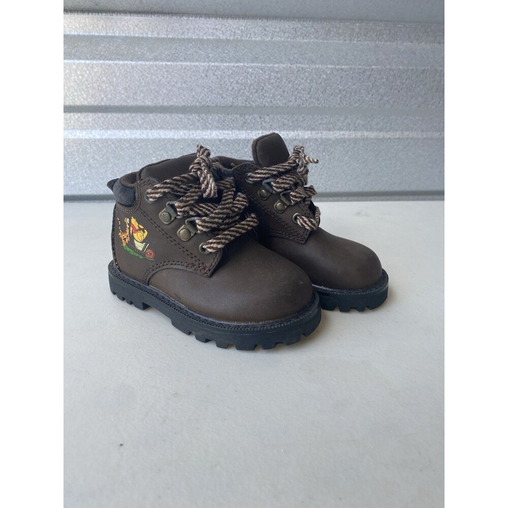 Vintage Disney Winnie the Pooh Tigger Toddler Boots Size 5.5 Brown Hiking Work